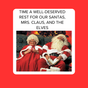 Hired Santas Take A Rest